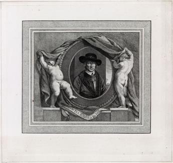 REMBRANDT VAN RIJN andCAPTAIN WILLIAM BAILLIE Bound volume with approximately 150 etchings, including numerous proof impressions of ...